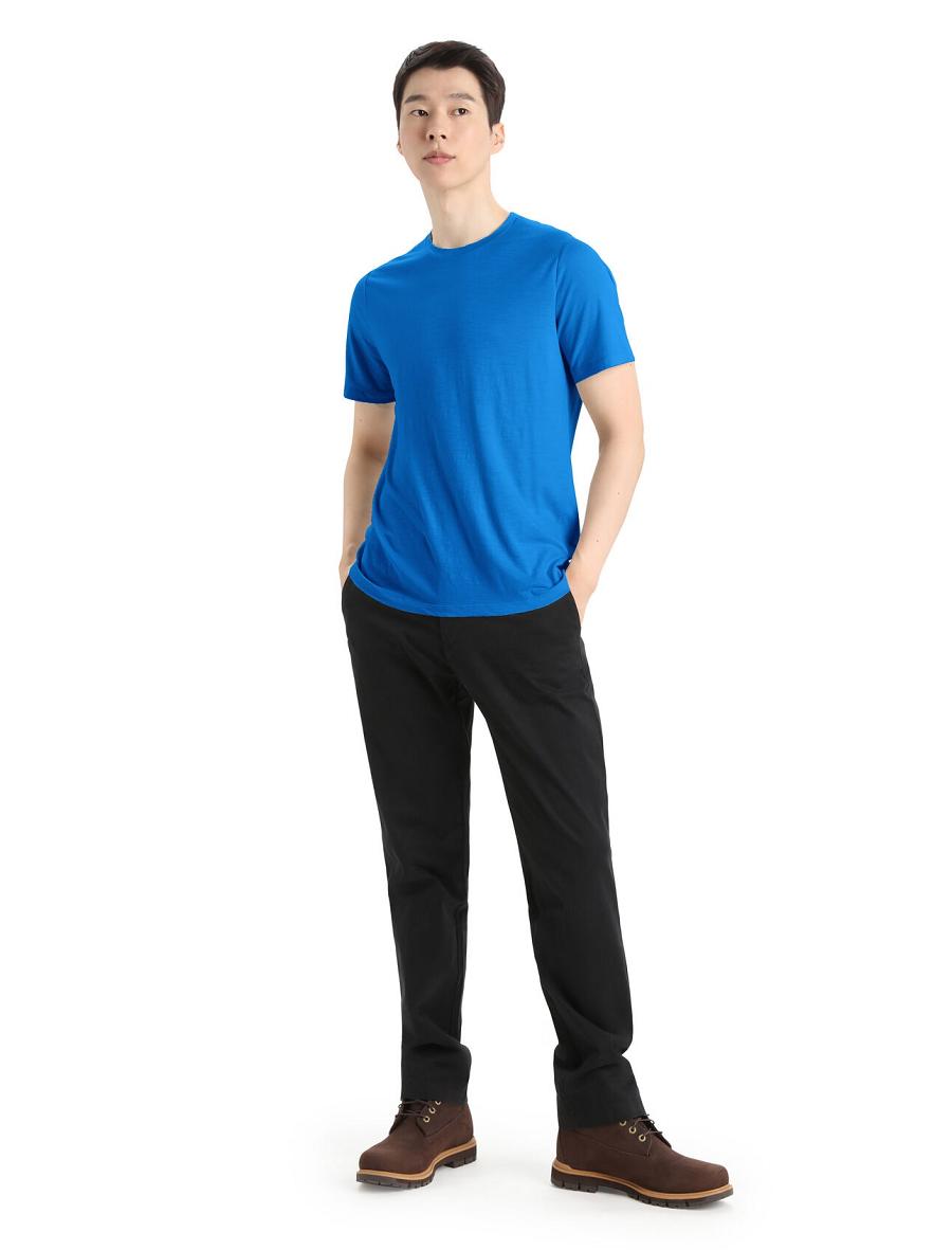 Lazurite Icebreaker Merino Tech Lite II Short Sleeve Tee Men's T Shirts | AU 1162BEXC